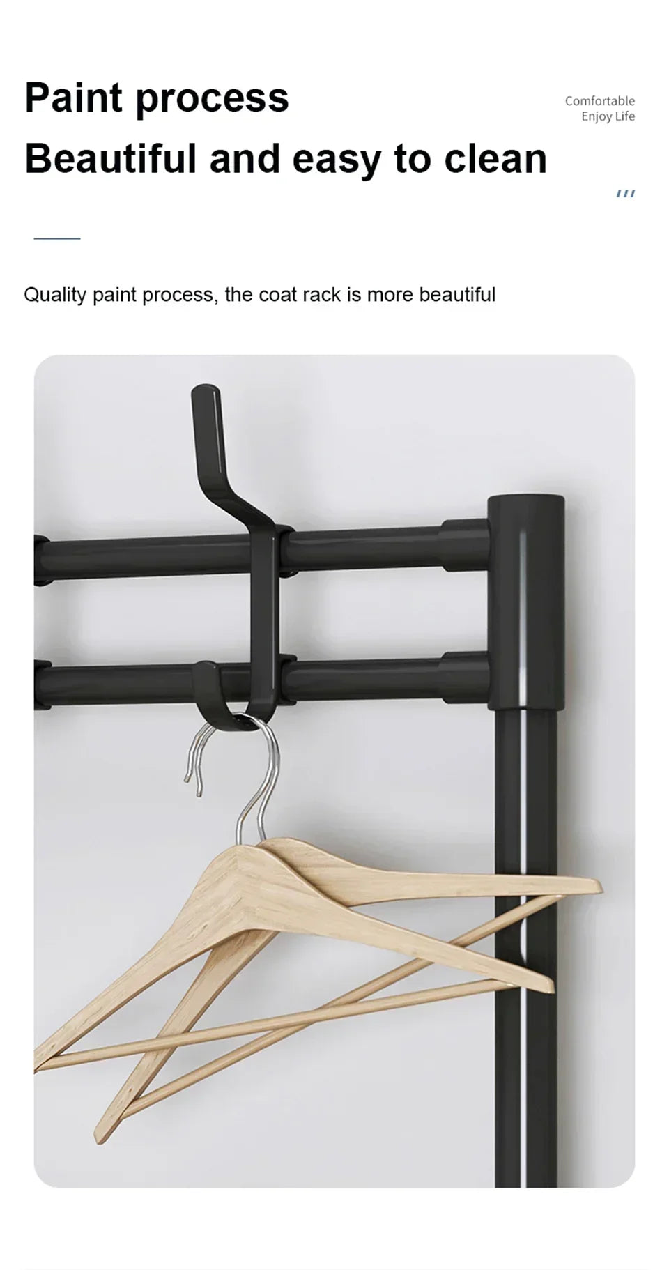 Multi-Layer Shoe Rack aur Coat Rack Storage DIY Clothes Hanger