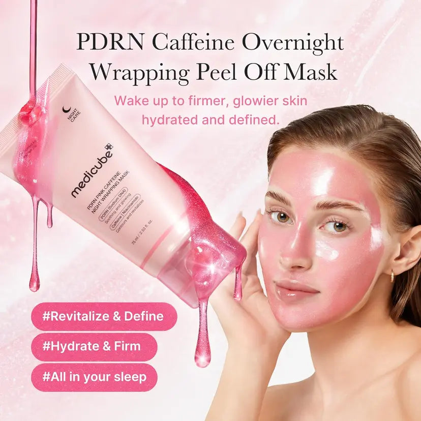 Medicube PDRN Caffeine Peel-Off Mask | ماسك ميديكيوب PDRN بالكافيين – يُقشر ويمنح إشراقة