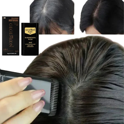 Black Hair Dye Stick for Instant Gray Coverage | قلم صبغة الشعر الأسود للتغطية الفورية للشيب