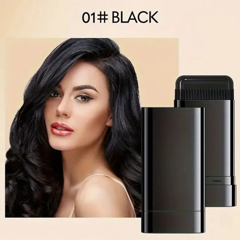Black Hair Dye Stick for Instant Gray Coverage | قلم صبغة الشعر الأسود للتغطية الفورية للشيب