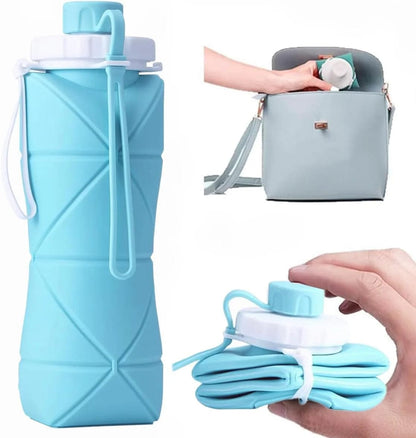 Premium Foldable Silicone Water Bottle | زجاجة مياه سيليكون فاخرة قابلة للطي