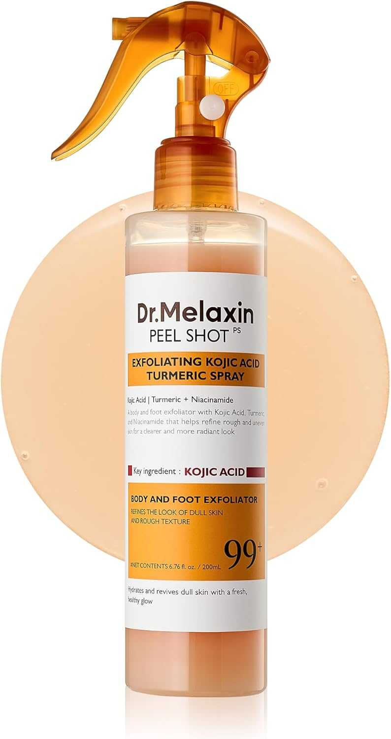 Dr.Melaxin Peel Shot Exfoliating Kojic Acid Turmeric Spray | د. ميلاكسين بيل – بخاخ مقشّر بحمض الكوجيك والكركم