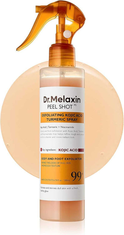 Dr.Melaxin Peel Shot Exfoliating Kojic Acid Turmeric Spray | د. ميلاكسين بيل – بخاخ مقشّر بحمض الكوجيك والكركم