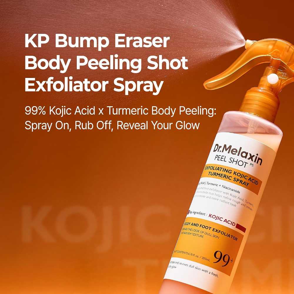 Dr.Melaxin Peel Shot Exfoliating Kojic Acid Turmeric Spray | د. ميلاكسين بيل – بخاخ مقشّر بحمض الكوجيك والكركم