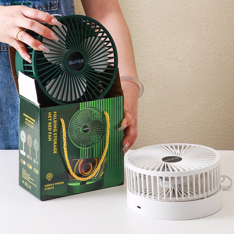 Usb Charging Folding Telescopic Fan